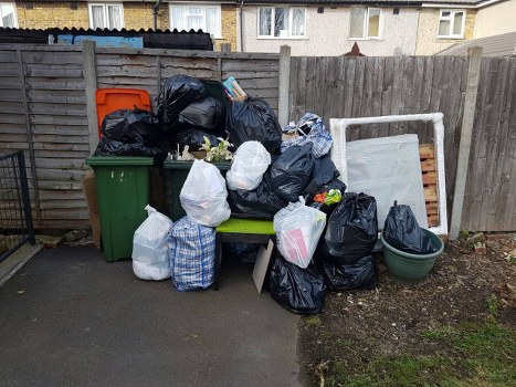 Furniture being loaded for disposal in Peckham